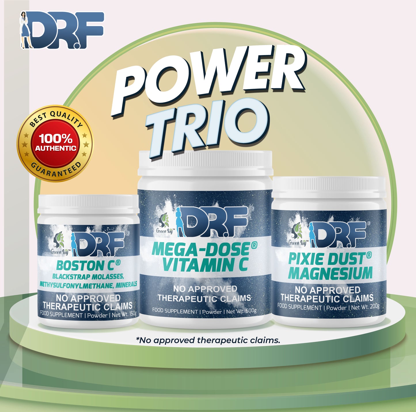 POWER TRIO (Boston C,Megadose, Pixie Dust)