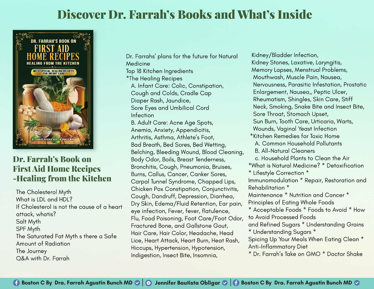 EBOOK - Dr. Farrah's Book on First Aid Home Recipes- Healing from the Kitchen